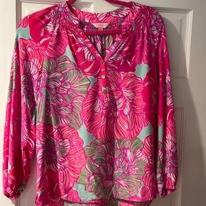 Lilly Pulitzer silk shirt - size S